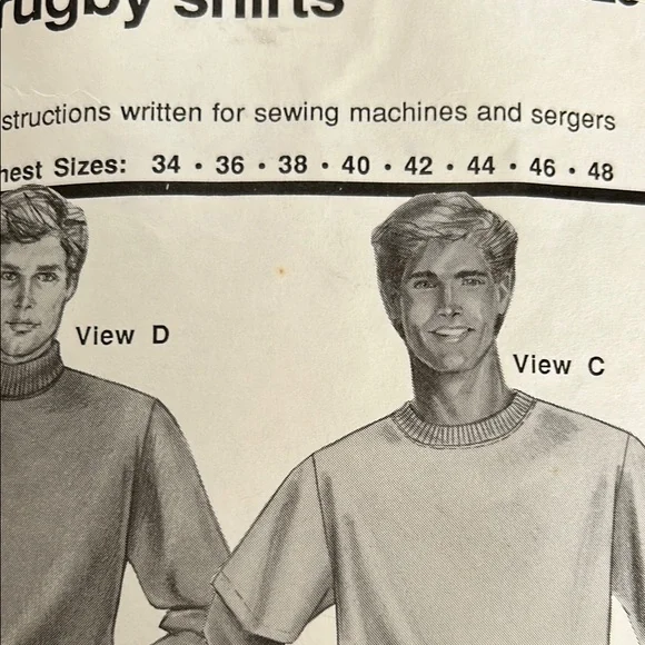 Men's Rugby Shirt Sewing Pattern - Picture 3 of 8